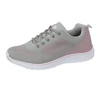 T565F-4 UK / 37 EU Grey/Pale Pink Trainers