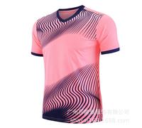 (T6 pink top, 3XS code (height 110-120)) HkeDes New Kids' Short-Sleeve Soccer Training Set & Men's Women's Quick-Dry Breathable Football Match Team Jerseys