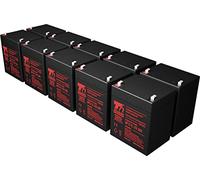 T6 Power Battery Set for APC Backup Power Part Number RBC143 VRLA 12V