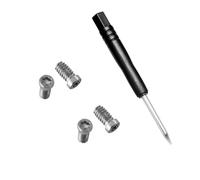 T6 Screwdriver & T6 Screws Replacement for Oakley X-Metal Series/Oakley Juliet/Juliet Vented/X Squared/X Metal XX/X Metal Penny/Mars Sunglasses Repair Kit (4 pcs Screw+Screwdriver)