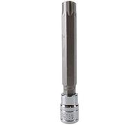 T60 3/8" Drive Extra Long 110mm Tamperproof Tamper Torx Star Security Bit Socket
