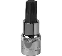 T60 TRX Star Socket Bit - 1/2" Square Drive - PREMIUM S2 Steel Head Knurled Grip