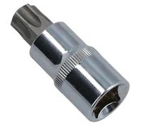 T60 x 55mm Male Shallow Short Torx Bit Socket 1/2in Drive CRV S2 Steel
