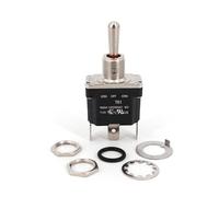 T6114A Momentary 3-Pin MOM-OFF-MOM Self-Return SPDT Toggle Switch 16A/125VAC 10Pcs