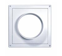 T67 Ventilation Extracted Air Supply Air Wall Plate Air Inlet Circular Duct 100 mm Diameter Pipe White