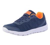 T686C-7 Navy Textile/Mesh Trainers Size 7 UK