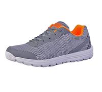 Dek Hyde Park Memory Foam Men's Trainers, Size 11 In Grey/Orange