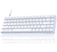 T68SE Gaming Keyboard,Mechanical Keyboard 60 Percent,Ultra-Compact 68 Keys Keyboard with Stand-Alone Arrow Keys,Red Linear Switch for Windows Laptop PC Gamer Typist