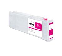 T6941-T6945 Empty Ink Cartridge Compatible For Epson T3200 | T5200 T7200 T3270 T5270 T7270, 700ml Capacity, Chip Included, Refillable Design(Magenta)