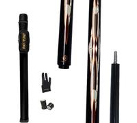 T700 Carbon Fibre Pool Cue, 3-Section Break Jump Cue with 12.9mm Bakelite Tip, 58 Inch Handmade Billiard Cue with Radial & Uni-Loc Joint, 20-22oz Pool Stick, Ideal for 8-Ball, 9-Ball (Pattern B)