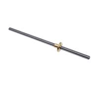 T8 200mm Lead Screw 3D Printers Linear Guide Parts helical pitch 2mm 4mm 8mm 10mm 12mm Trapezoidal Screws with nut(Helical pitch 2mm)
