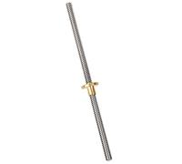 T8 8mm Trapezoidal Stainless Steel Threaded Rod Lead Screw & Brass Nut for 3D Printer (100mm)