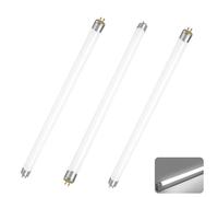 T8 Fluorescent Light Tubes 15W, T8 Fluorescent Tube 450mm, 6000K Cool White,1100LM, G13 Base Strip Light Bulb, No Flicker, 220V Energy Saving Tube for Cabinet Bathroom Garage Emergency, 3 Packs