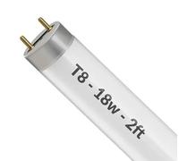 T8 Fluorescent Tube Light, 2ft, 18W, 840 Cool White, 60cm Length