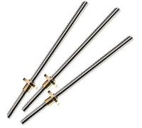 T8 Screw 8mm Diameter 2mm Pitch 304 Stainless Steel with Brass Nut 1pcs(300mm)