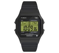 T80 Digital 34mm Unisex Watch Black