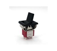 T80-R Series Paddle Toggle Switch, Square Snap-in Panel Mount Design, 5A 125VAC Heavy Duty Switch for Electronic Devices & Control Panels(Green)