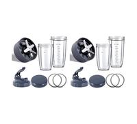 T83C-2X Blender Replacement Parts ，Compatible for Nutribullet， Blenders 600W/900W/PRO - Extractor Blade & 32Oz Huge Cups & 24Oz Huge Cups