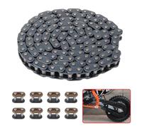 T8F Chain 136 Links + 8 Master Roller Chain Connector Link Heavy Duty for 49cc 50cc SYX Moto Holeshot Mototec Xtreme X-pro SSR Coolster 43cc 47cc 2 Stroke Kids Mini Pocket Rocket Pit Dirt Bike ATVQuad
