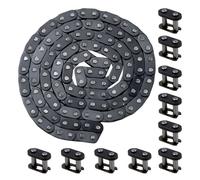 T8F Drive Chain 116 Links, Heavy Duty Chain Master Link Sturdy Alloy Roller Chain Connecting Links Auto Parts for ATV Motorcycle Bicycle