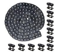 T8F Drive Chain 136 Links, Master Link Sturdy Alloy Roller Chain Connector, Heavy Duty Quick Split Connecting Chain for Pit Dirt Bike ATV Motorcycle Bicycle Auto