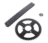 T8F Front and Rear Sprocket and Chain Kit Steel 9T 10MM Front 54T 35MM Rear Sprocket 120 Drive Links Chain Set for Motorcycles