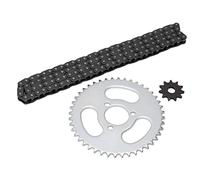 T8F Front and Rear Sprocket, Steel T8F Gear Chain Set Sprocket Chain Replacement Bike Moto Parts for Modified Karts Atvs