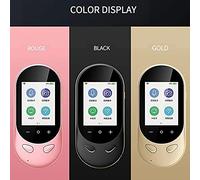 T8S Portable Voice Translator Handheld Interpreter Twoway Real-time Translation Touch Screen 106 Language Translator,d (Gold),Gold