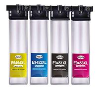 T9451-T9454 Ink Cartridges Compatible with Epson T9451 T9452 T9453 T9454 Ink for Epson WorkForce Pro WF-C5710DWF WF-C5790DWF WF-C5210DW WF-C5290DW WF-C5710 WF-C5790 Printers (4 Pack)