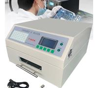 T962/T962A/T962C T-962A+ Automatic Reflow Soldering Machine, PCB Board SMD SMT BGA Rework Station Tool with Hot Air Circulation Reflow Oven Infrared IC Heater Soldering,T-962A