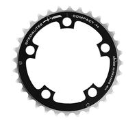 ATAT-1 Spécialités TA Compact 94pcd 5 Arm 9 Speed Chainring, Black, Middle 34T