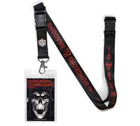 ta-Boy D&D Dungeons & Dragons Lanyard Badge Holder, DND Lanyards for ID Badges - Dungeons and Dragons Gifts & Merchandise…, Black, One Size