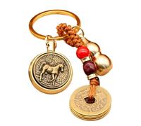 Ta Coin for Good Feng Shui, Chinese Feng Shui Key Chain - Car Key Chain Pendant, Wealth Success Longevity, Feng Shui Coin Pendant, Car Key Chain Pendants, Guardian God Turn, Fare riferimento alla