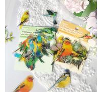 Ta Merry Bird Stickers 60pcs Scrapbooking Stickers Accessories Journal Supplies Stickers Aesthetics Junk Journal Supplies for Scrapbooking Card Making(Bird Stickers 1)