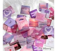 Ta Merry Scrapbook Accessories Scrapbooking Supplies,46Pcs Laptop Cute Mini Stickers Aesthetic for Adults,Journaling Supplies Aesthetic Stickers for Scrapbooking,Card Making,Suitcase,Journal(Moonlight