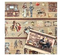 Ta Merry Vintage Scrapbook Stickers Set,20 Pages PET Aesthetic Sticker Scrapbooking Supplies Book for Scrapbook Accessories, Paper for Scrap Book Journal Notebook(European Theatre 1)