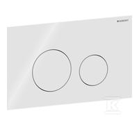 WC Flush Plate Geberit Sigma40 Dual flush White/Glossy Glass 115628SI1