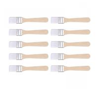 TA-VIGOR 0.9 inch (23mm) Soft Nylon Bristle Paint Brushes White 10pc