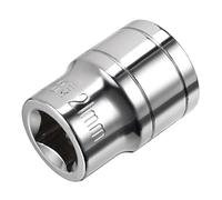 TA-VIGOR 1/2-Inch Drive 21mm 6-Point Shallow Socket, Metric, Cr-V Drive Socket for Auto Repairing and Household
