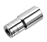 TA-VIGOR 1/2 Inch Drive 23mm 6-Point Deep Socket, Metric, Cr-V Drive Socket (Polishing) for Auto Repairing and Household