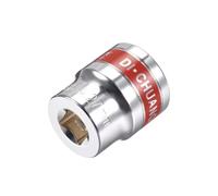 TA-VIGOR 1/2-Inch Drive by 27mm Shallow Socket with Red Band, Cr-V Drive Socket, 6-Point, Metric for Auto Repairing and Household