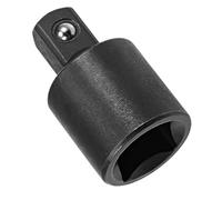 TA-VIGOR 1/2 Inch Drive (F) x 3/8 Inch (M) Socket Reducer, Cr-V Impact Adapter with Spring Ball, Black