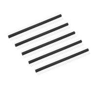 TA-VIGOR 1.27mm Pitch DIP Pin Header Single Row 40 Pin, Male PCB Connector Header, Gold Plated Straight Header Pins for PCB Soldering, Pack of 5