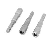 TA-VIGOR 1/4 inch 5.5mm Nut Setter Driver Drill Bit, 3Pcs 65mm Hex Socket