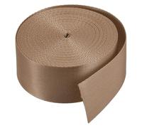 TA-VIGOR 1.5 Inch (38mm) 10 Yard Flat Nylon Webbing Strap Light Brown