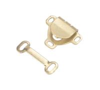 TA-VIGOR 10 Sets Sewing Hooks and Eyes Closure Set, Metal Trouser Hook and Bar Fasteners, Hidden Hook and Eye Latch for Clothes Skirts Pants Dresses Jackets DIY Sewing, Golden
