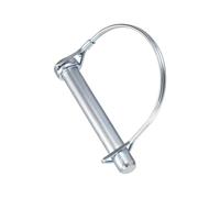 TA-VIGOR 10 x 100mm Trailer Coupler Pin 3/8" Round Pto Pins 1pc | Shaft Locking Pin Carbon Steel Wire Safety Lock Pins for Farm Trailers, Lawn Hitches, Garden Equipment, Tractors