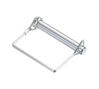 TA-VIGOR 10 x 100mm Trailer Coupler Pin 3/8" Square Pto Pins 1pc | Shaft Locking Pin Carbon Steel Wire Safety Lock Pins for Farm Trailers, Lawn Hitches, Garden Equipment, Tractors