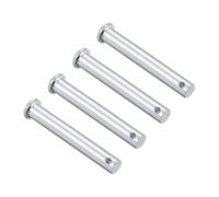 TA-VIGOR 10 x 70mm Clevis Pins Single Hole Zinc-Plated Steel Flat Head 4pc