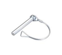 TA-VIGOR 10 x 70mm Trailer Coupler Pin 3/8" Round Pto Pins 1pc | Shaft Locking Pin Carbon Steel Wire Safety Lock Pins for Farm Trailers, Lawn Hitches, Garden Equipment, Tractors